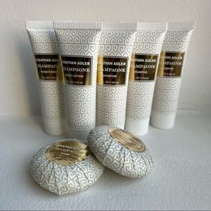 Travelers size skin care products by Jonathan Adler